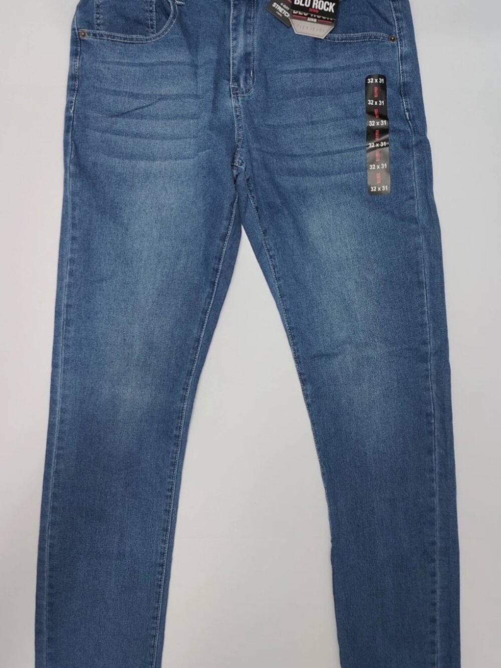 Blu Rock Men's Denim Flex Jeans 32x31
